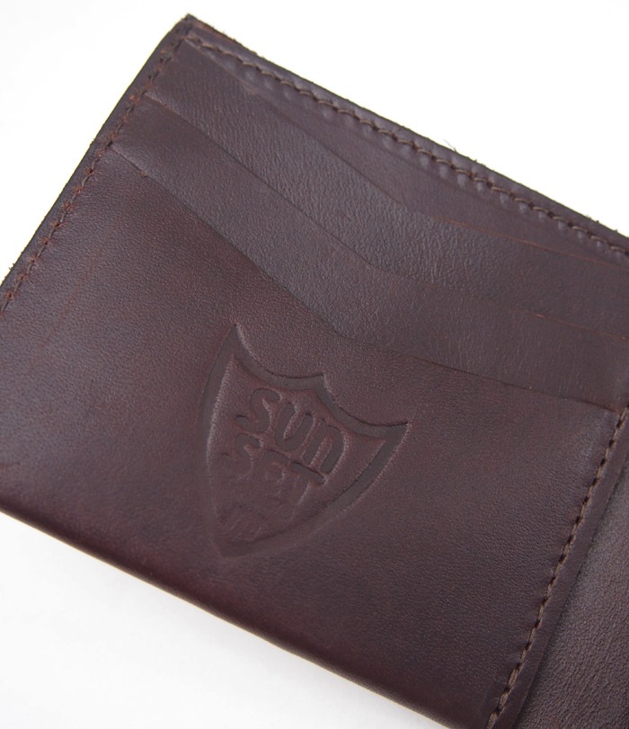 HTC SUNSET Short Wallet Simple / D Brown