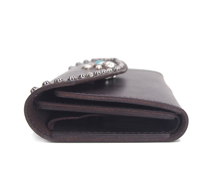 HTC Sunset Long Wallet Flower & Umbrella #1 TQS N / D Brown