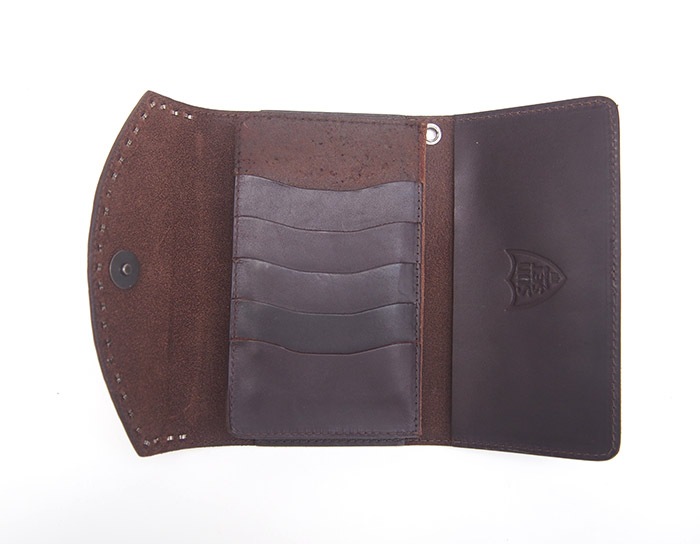 HTC Sunset Long Wallet Flower & Umbrella #1 TQS N / D Brown