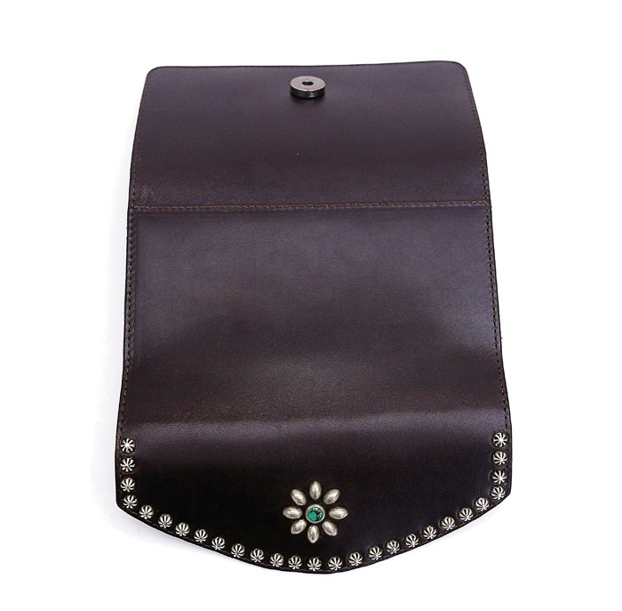 HTC Sunset Long Wallet Flower & Umbrella #1 TQS N / D Brown