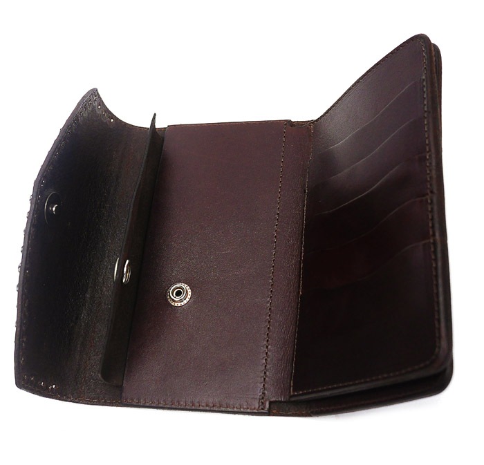 HTC Sunset Long Wallet Flower & Umbrella #1 TQS N / D Brown