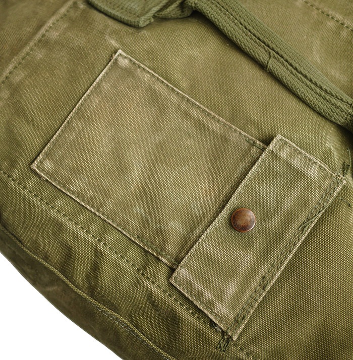 IrregulaR by ZIP STEVENSON Vintage Military Shoulder Bag #22 / Khaki