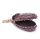 HTC SUNSET Zipper Key Case Flower #4 TQS B / Brown