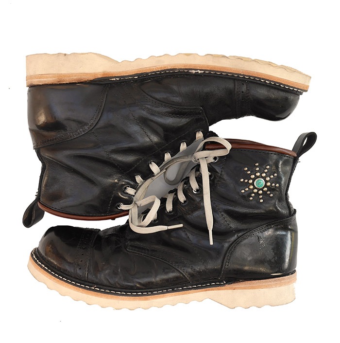 IrregulaR by ZIP STEVENSON ڎڎގ׎ Vintage remake White Sole Jump Boots / US8.5