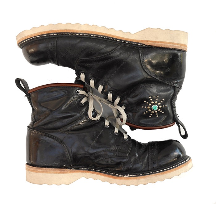 IrregulaR by ZIP STEVENSON ڎڎގ׎ Vintage remake White Sole Jump Boots / US8.5