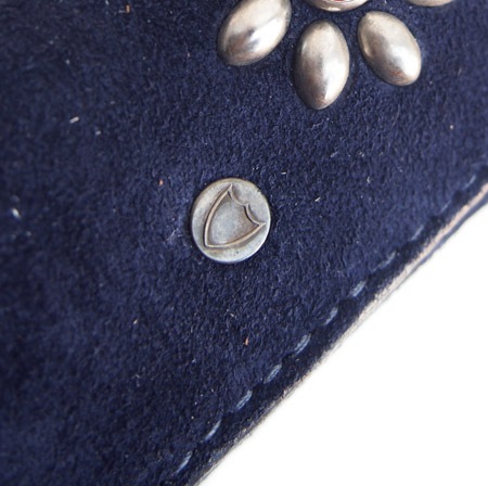 HTC Key Case Flower Suede #2 RED N / Navy