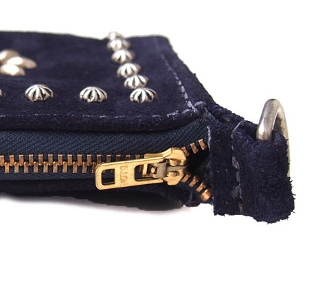 HTC L-zip Wallet Flower Suede #1 TQS N / Navy