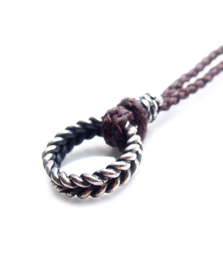 CHAFF DESIGN�̥���ա��ǥ������Twist Ring Woven Necklace