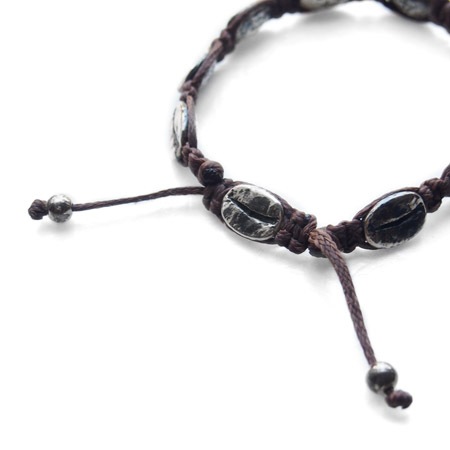 CHAFF DESIGN�̥���ա��ǥ������Coffee Beans Woven Cord Bracelet