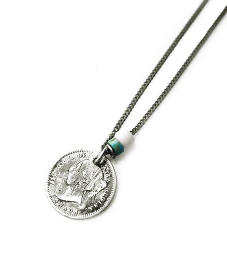 CHAFF DESIGN�̥���ա��ǥ������Coin&Turquoise Necklace��