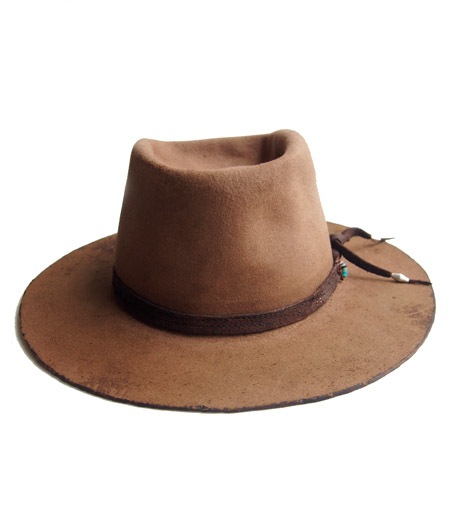 CHAFF DESIGN�̥���ա��ǥ������ Vintage Remake Custom Long Brim Hat / Brown