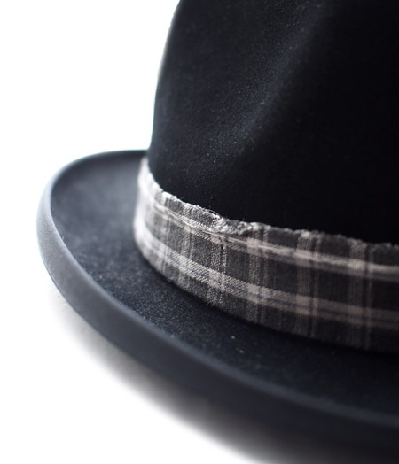 CHAFF DESIGN�̥���ա��ǥ������ Vintage Remake Custom Wool Felt Hat / Black