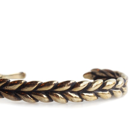 CHAFF DESIGN�̥���ա��ǥ������Wheat Brass Solid Bangle