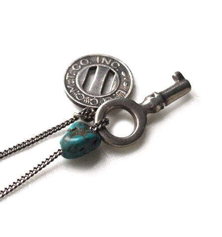CHAFF DESIGN̥աǥToken&Turquoise Necklace