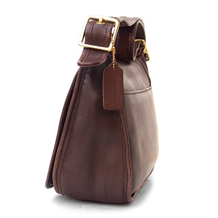 PANTY Original Design "OLD COACH" Vintage Remake Studs Leather Shoulder Bag / No.19