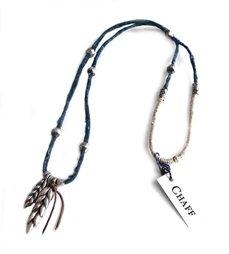 CHAFF DESIGN�̥���ա��ǥ������Wheat Indigo Cloth Special Necklace