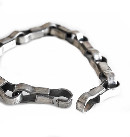 CHAFF DESIGN�̥���ա��ǥ������Silver Chain Loop Bracelet / Slim