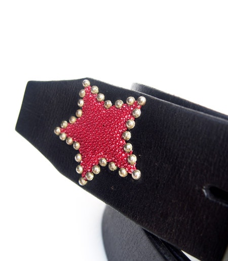 HTC ̎Î ٥ Star Studs Belt / Black