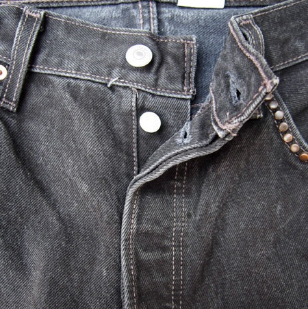 HTC ̎Î͡ Vintage Remake  Black Denim Pants