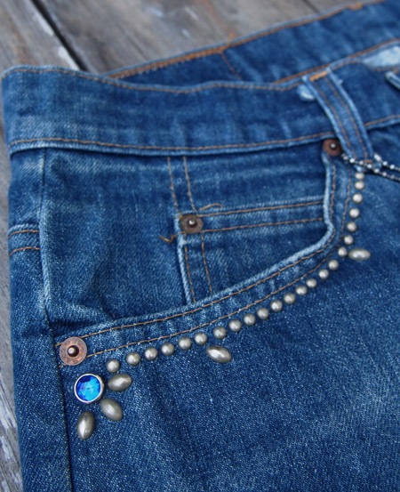 HTC DENIM DOCTORS̎ÎÎގƎюĎގޡ ǥ˥ Vintage Remake Denim Pants/Camel Suede