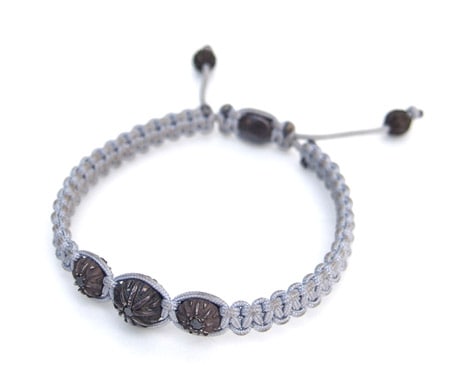 M.Cohen ビーズブレスレット グレー/ブラック M.Cohen ビーズブレスレット グレー/ブラック M.Cohen ビーズ