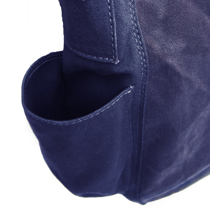 IrregulaR by ZIP STEVENSON Vintage Military Shoulder Bag Zipper #1 / Navy