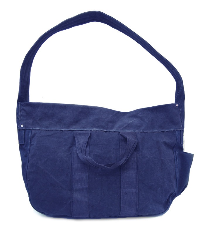 IrregulaR by ZIP STEVENSON Vintage Military Shoulder Bag Zipper #1 / Navy