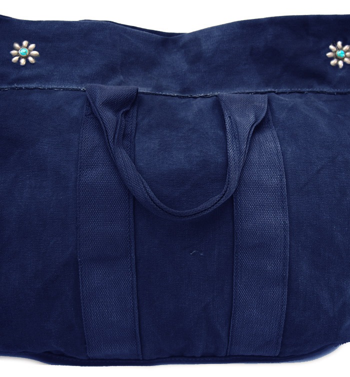 IrregulaR by ZIP STEVENSON Vintage Military Shoulder Bag Zipper #1 / Navy