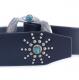 HTC SUNSET Belt  End Only Fire Nickel Buckle Turquoise #3 TQS N / Black