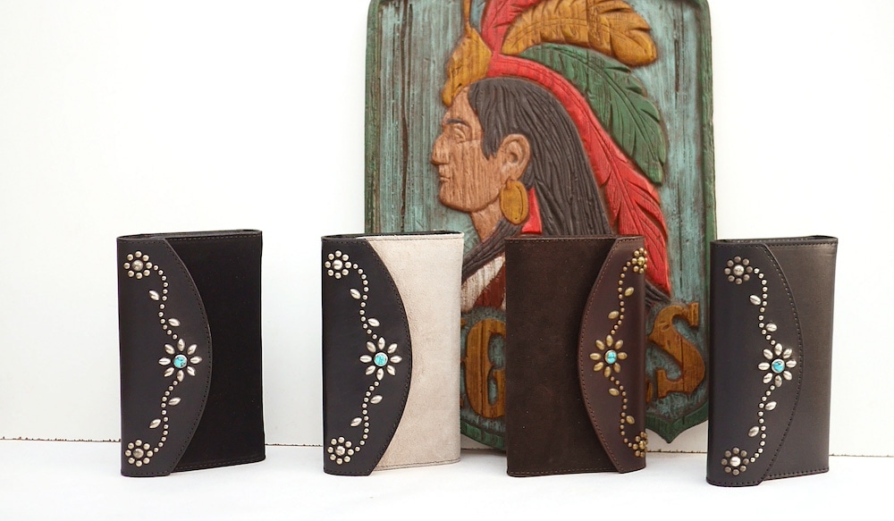 HTC Sunset Long Wallet Flower & Suede mix #6 TQS N / Gray