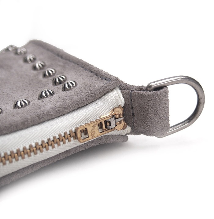 HTC L-zip Wallet Flower Suede #1 TQS N / Gray