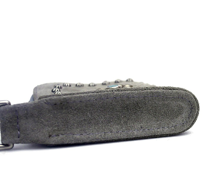 HTC L-zip Wallet Flower Suede #1 TQS N / Gray