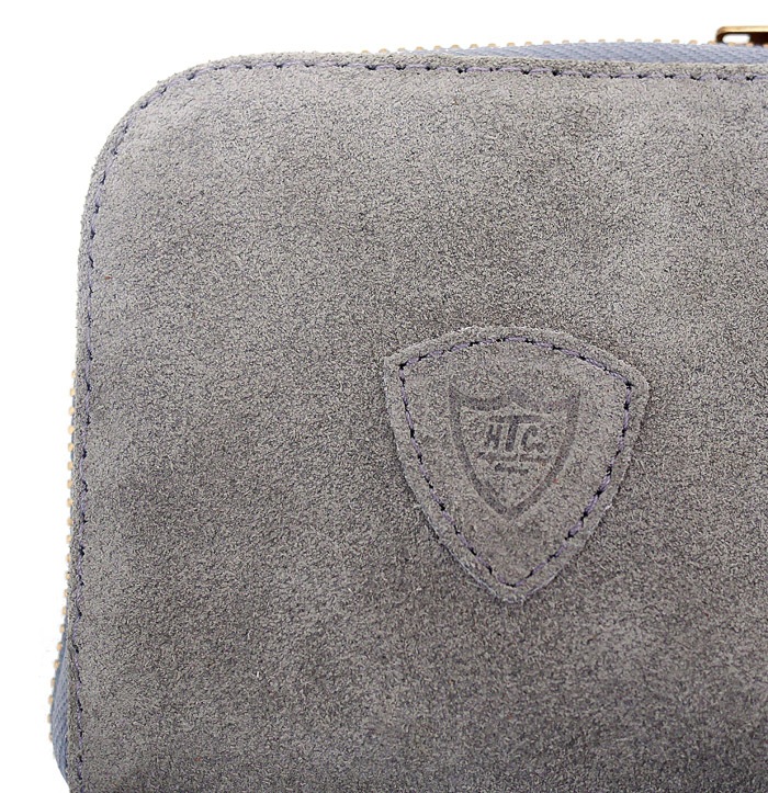 HTC L-zip Wallet Flower Suede #1 TQS N / Gray