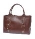 HTC SUNSET Tote Bag Flower Leather #1 TQS B / Brown|BAG|【 HTC / HTC SUNSET GooDs 】 