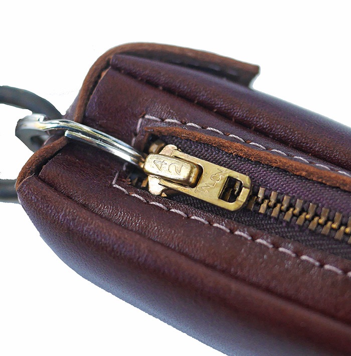 HTC SUNSET Zipper Key Case Flower #4 TQS N / Brown