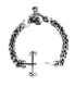 KING BABY ̎ݎގ͎ގˎގK42-5870 Traditional Cross w/Curb Link Bracelet