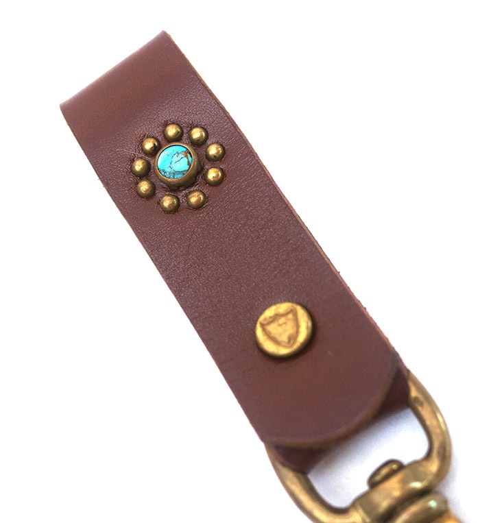 HTC SUNSET Key Holder Snap Flower #1 TQS B / Brown