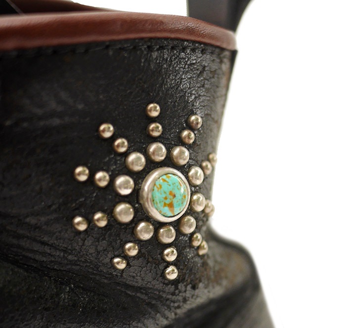 SIZE US8 / IrregulaR by ZIP STEVENSON ڎڎގ׎ Vintage remake White Sole Jump Boots Brown