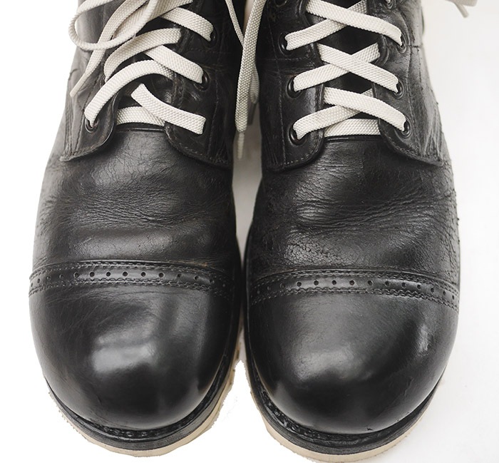 SIZE US8 / IrregulaR by ZIP STEVENSON ڎڎގ׎ Vintage remake White Sole Jump Boots Brown