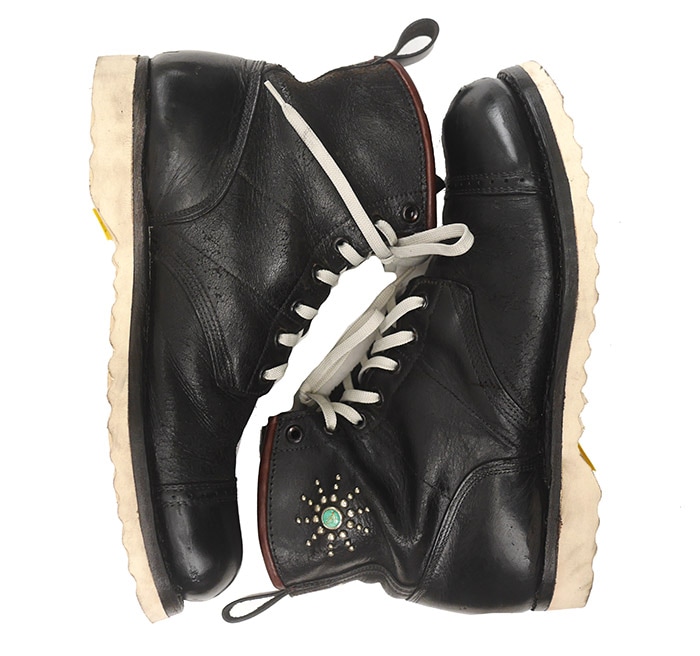 SIZE US8 / IrregulaR by ZIP STEVENSON ڎڎގ׎ Vintage remake White Sole Jump Boots Brown