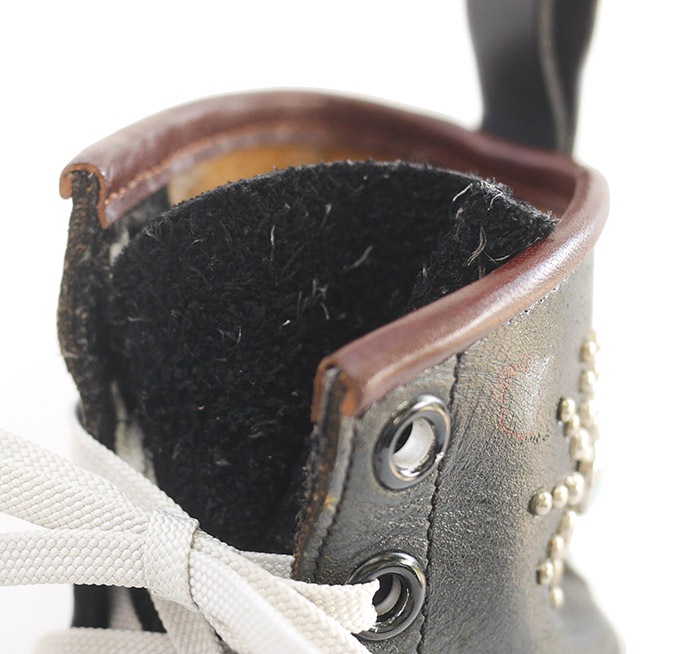 SIZE US8.5(just)/ IrregulaR by ZIP STEVENSON �ڎ��ڎ��ގ��׎��� Vintage remake White Sole Jump Boots Brown