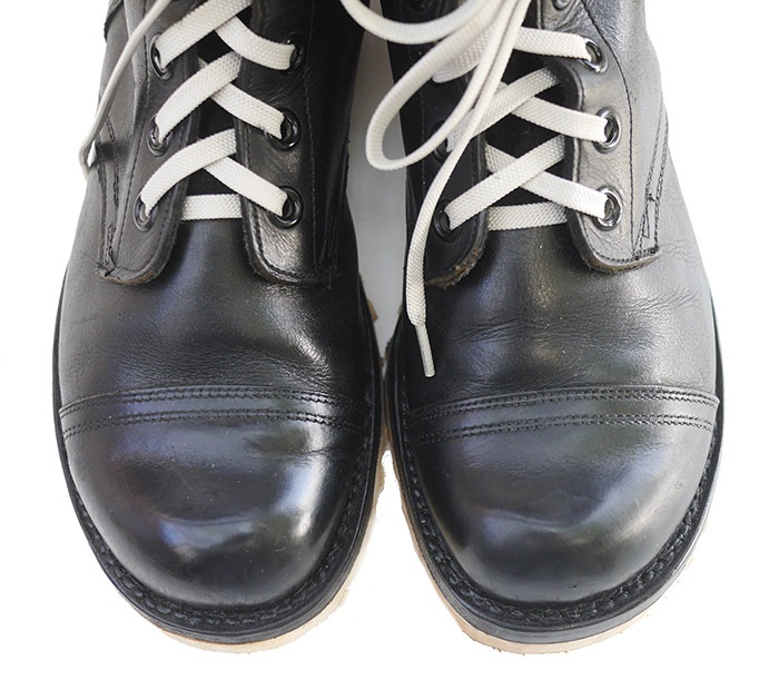 SIZE US8.5(just)/ IrregulaR by ZIP STEVENSON �ڎ��ڎ��ގ��׎��� Vintage remake White Sole Jump Boots Brown