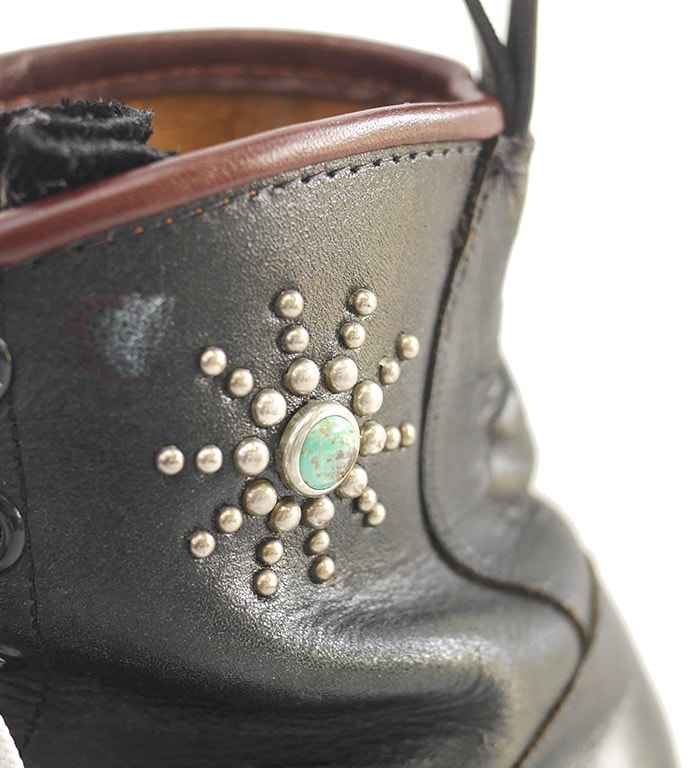 SIZE US8.5(just)/ IrregulaR by ZIP STEVENSON �ڎ��ڎ��ގ��׎��� Vintage remake White Sole Jump Boots Brown