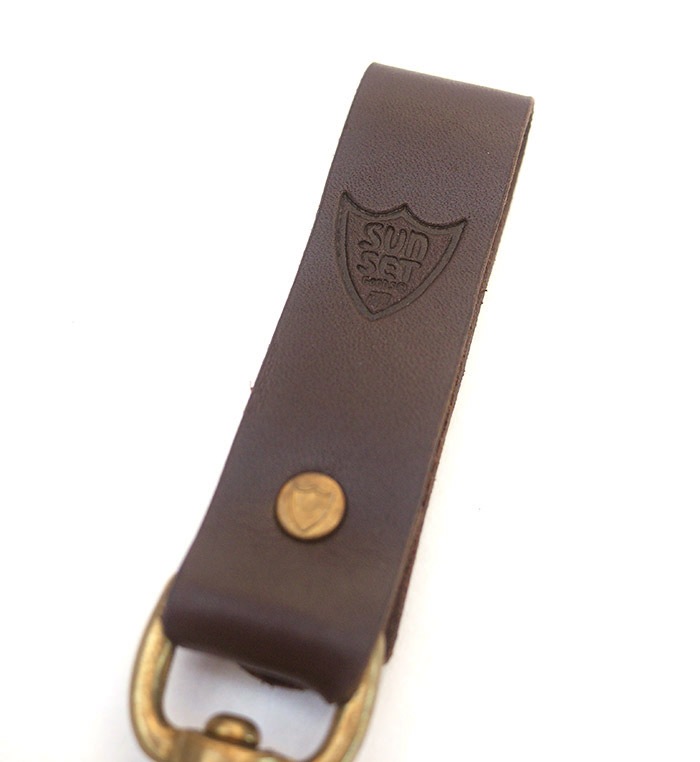 HTC SUNSET Key Holder Snap Flower #1 TQS B / D Brown