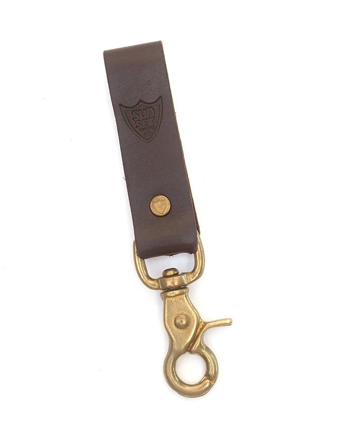 HTC SUNSET Key Holder Snap Flower #1 TQS B / D Brown