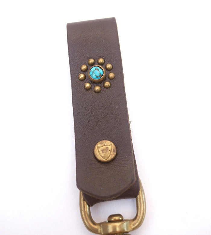 HTC SUNSET Key Holder Snap Flower #1 TQS B / D Brown