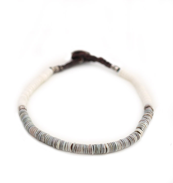 ͽաCHAFF DESIGN̥աǥGrey Shell On Silver Bracelet