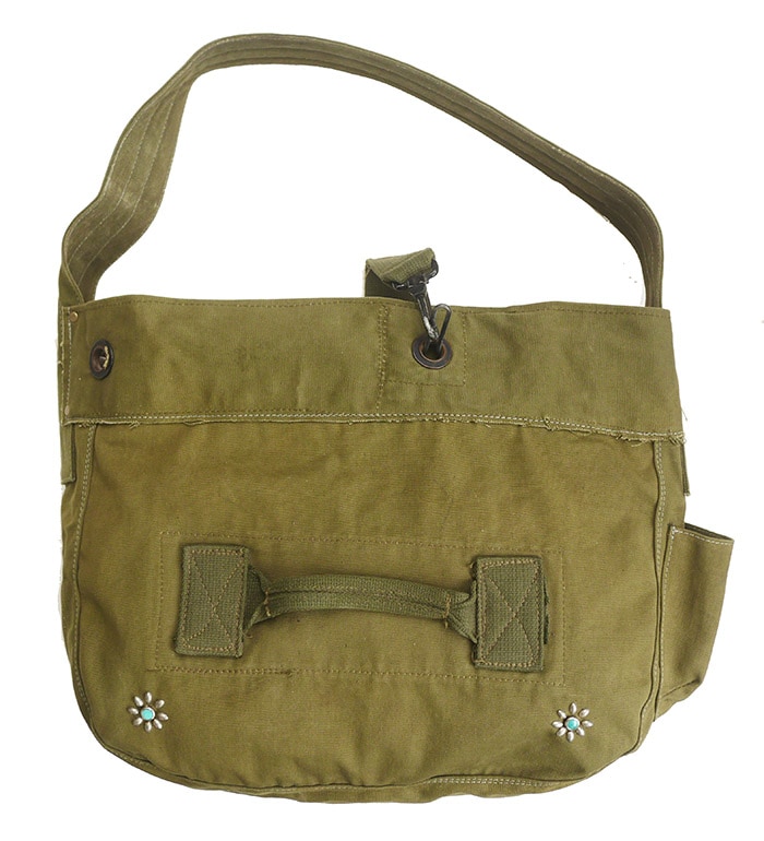 IrregulaR by ZIP STEVENSON Vintage Military Shoulder Bag #23 / Khaki