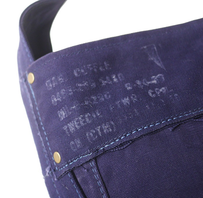 IrregulaR by ZIP STEVENSON Vintage Military Shoulder Bag #18 / Navy