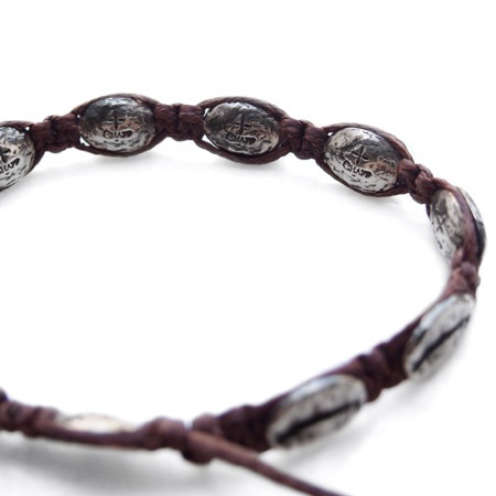 CHAFF DESIGN�̥���ա��ǥ������Coffee Beans Woven Cord Bracelet